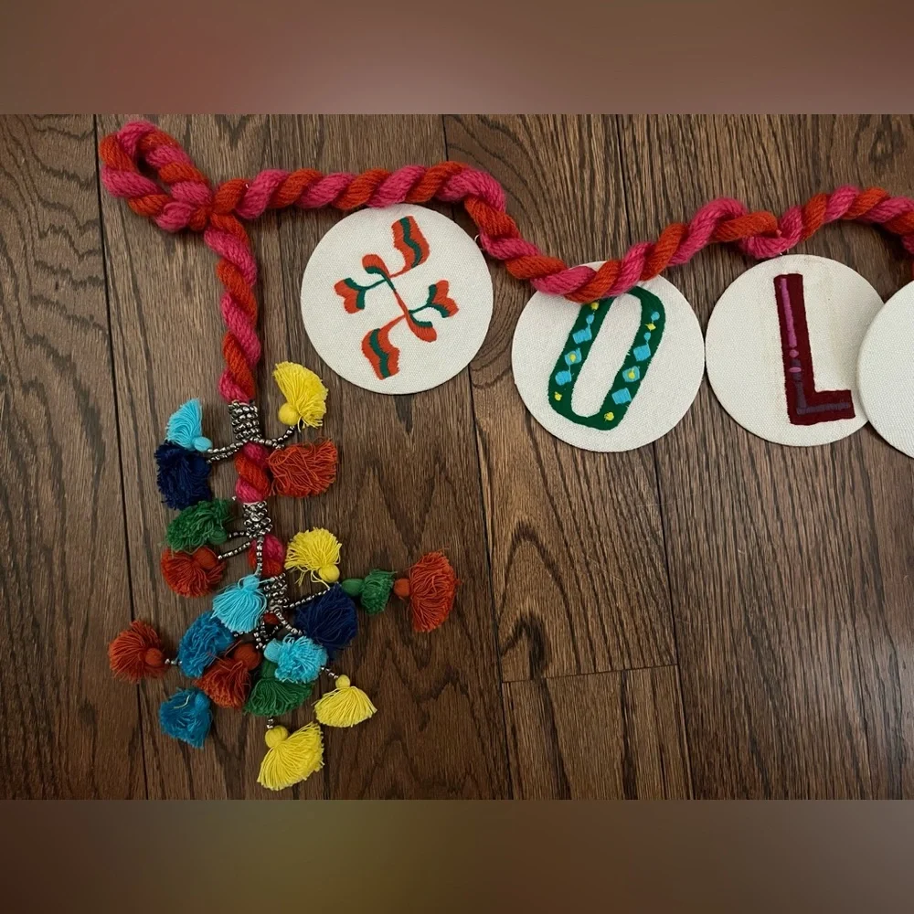 NWOT HollyJolly Holiday Garland with Multicolor Accents
